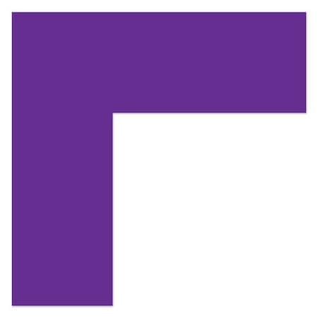 Ergomat DuraStripe Xtreme 3.75inx3.75inx2in 90 degrees Angle Corners Purple, 80PK DSX-C3.75-P-KIT